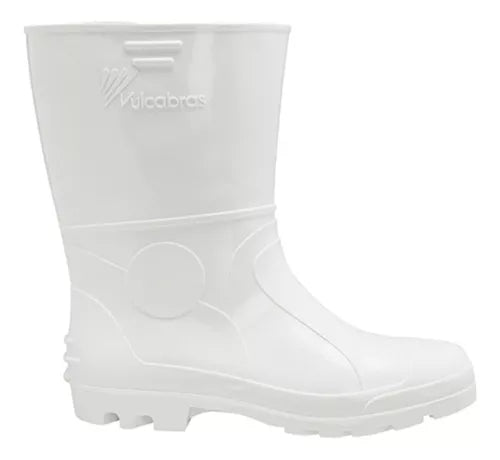 BOTA PVC BRANCA CANO MÉDIO VULCABRAS