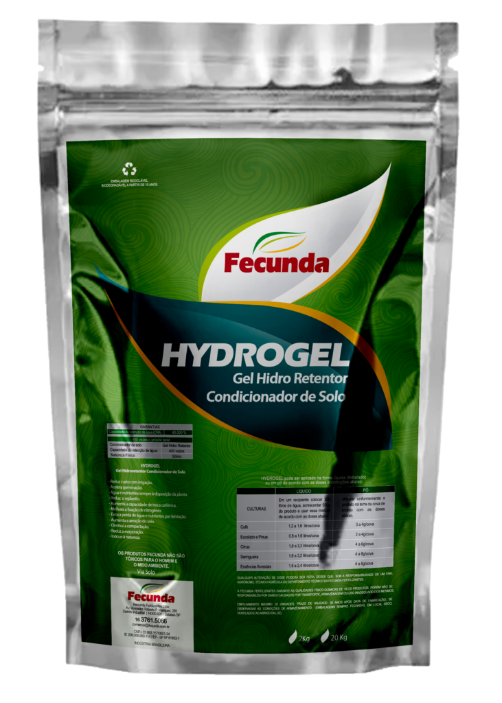 HYDROGEL- GEL PARA PLANTIO FECUNDA